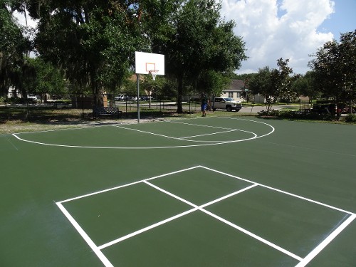 Four Square Basketball Court